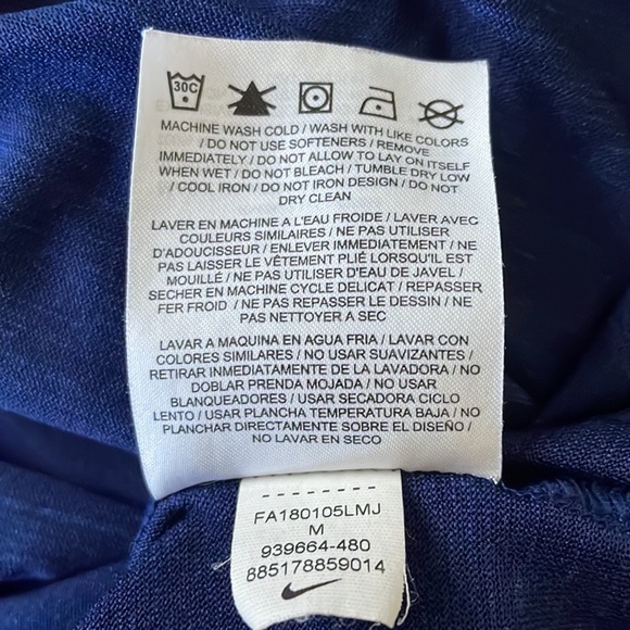 Boys NIKE ‘DRI-FIT’ Long Sleeve Short with Hoodie - Size M - Picture 7 of 7